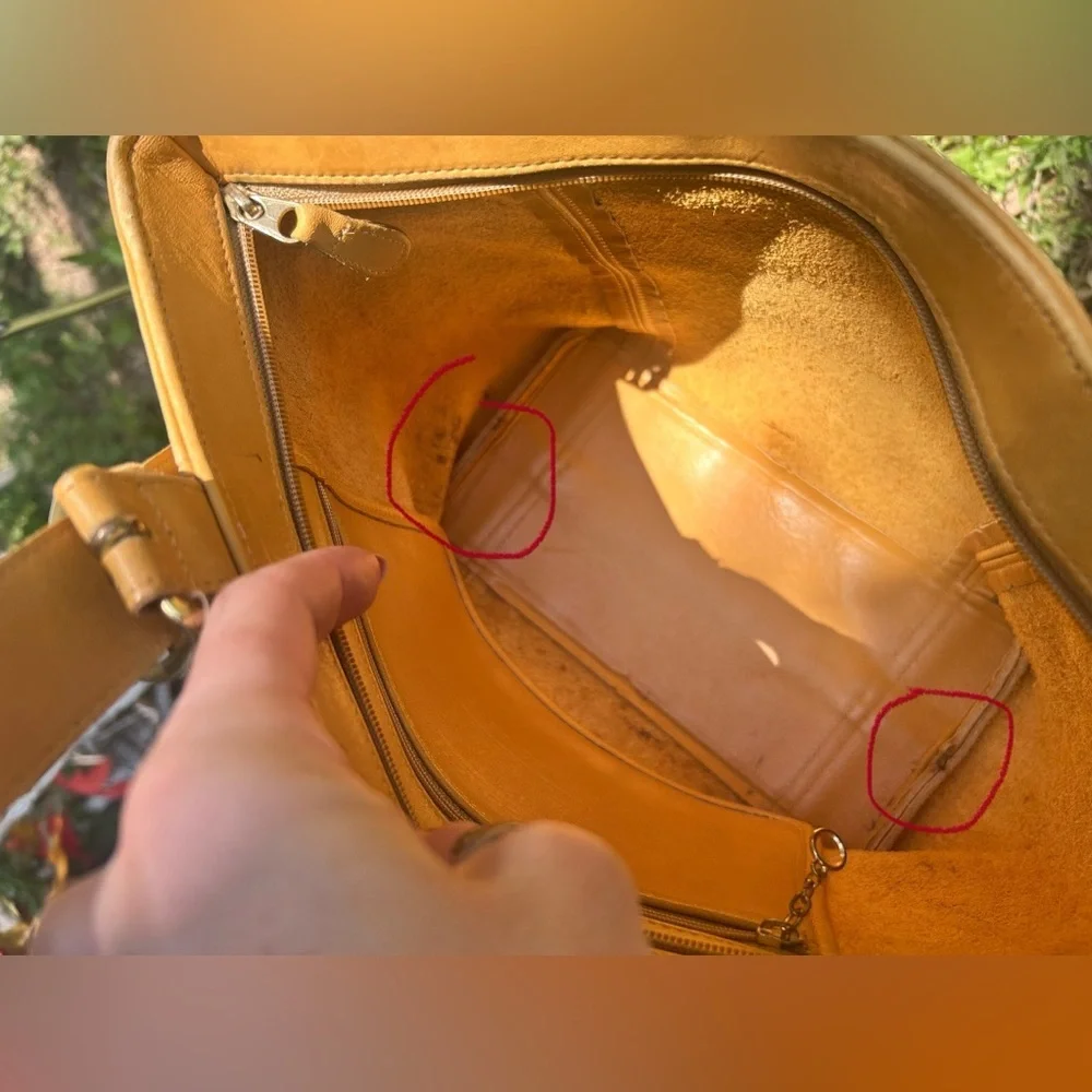 1994 True Vintage Coach Waverly Yellow Tote Bag​ - Picture 11 of 15